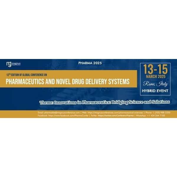 12th Edition of Global Conference on Pharmaceutics and Novel Drug Delivery