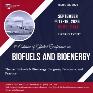 3rd Edition of Global Conference on Biofuels and Bioenergy