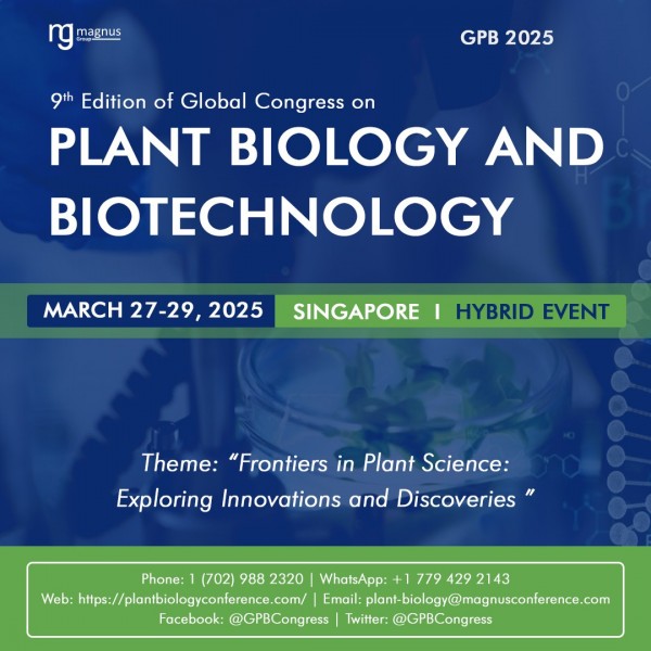 9th Edition of Global Conference on Plant Science and Molecular Biology