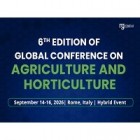 6th Edition of Global Conference on Agriculture and Horticulture